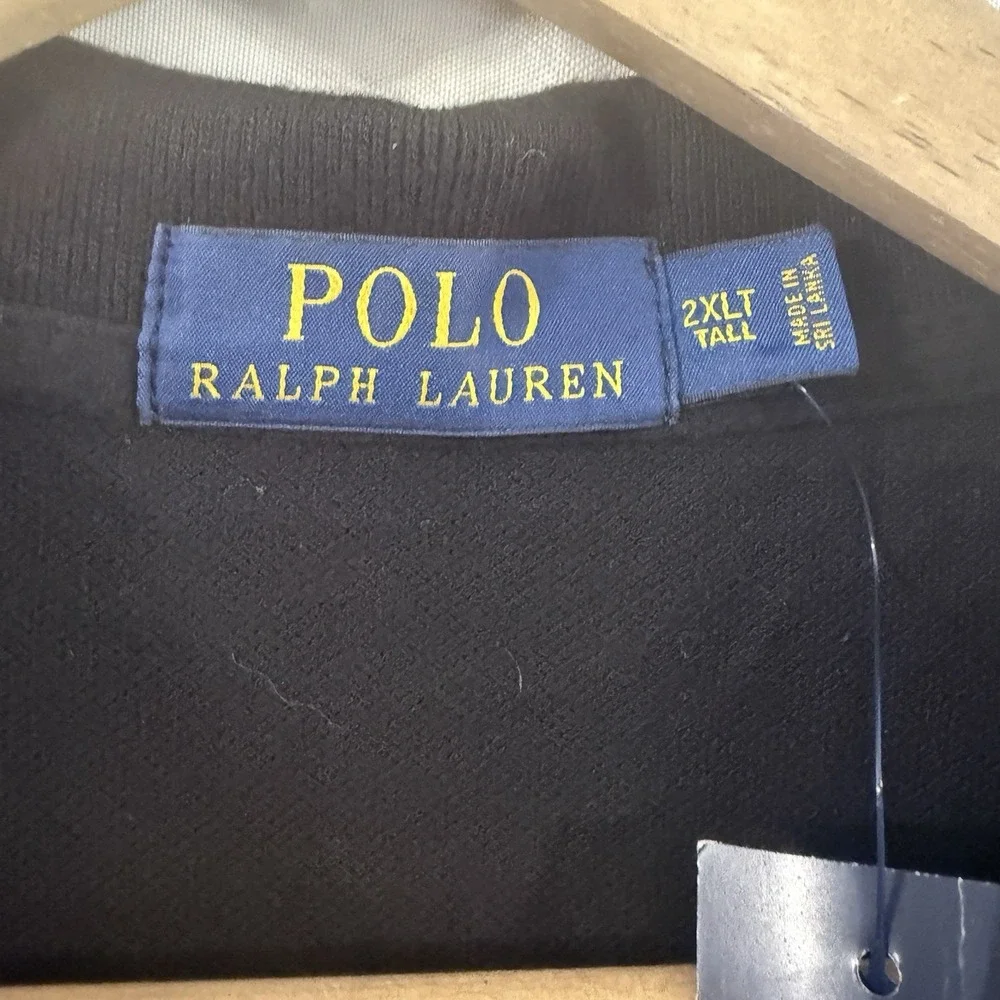 Polo Ralph Lauren Black 2XLT Big Pony 1 Short Sleeve Shirt New Tags Old Money